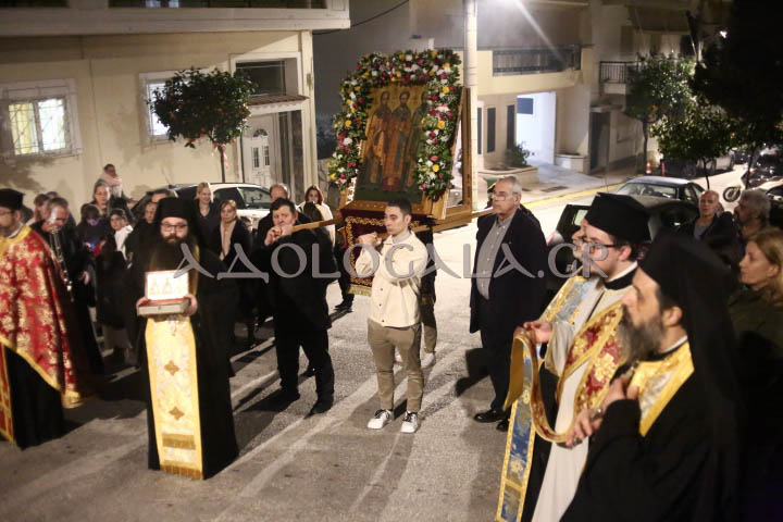 Παρουσία πλήθους πιστών η Ιερά Λιτάνευση της Εικόνας των Τριών Ιεραρχών στην Καισαριανή (Εικόνες)