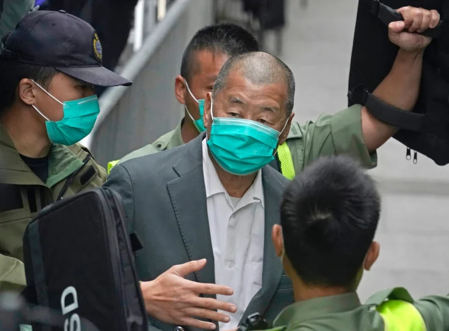 China critic and former media tycoon Jimmy Lai is sentenced to 20 years in a Hong Kong security case