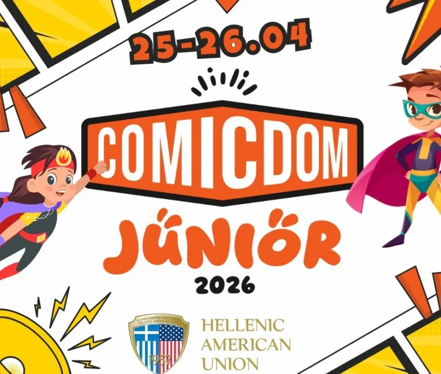 Το Comicdom Junior επιστρέφει στις 25 και 26 Απριλίου στην Ελληνοαμερικανική Ένωση, με Artists Alley, ομιλίες και εργαστήρια για παιδιά και εφήβους 5–17 ετών.