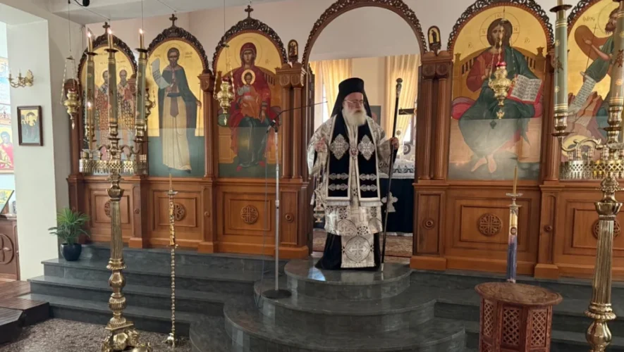 Ι. Μ. Ιεραπύτνης και Σητείας: Αρχιερατική Θεία Λειτουργίας των Προηγιασμένων Δώρων στον Καθεδρικό της Αγίας Φωτεινής στην Ιεράπετρα