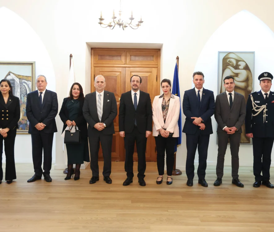 Τα Διαπιστευτήρια του νέου Πρέσβη της Κούβας Rubén Pino Martínez και της νέας Πρέσβεως της Ιταλίας Antonella Cavallari δέχθηκε ο ΠτΔ Νίκος Χριστοδουλίδης
