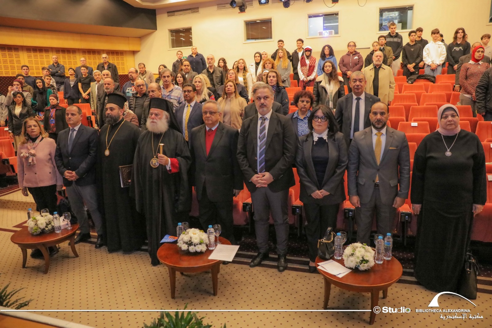 Ο Πατριάρχης Αλεξανδρείας στον εορτασμό της Παγκόσμιας Ημέρας της Ελληνικής Γλώσσας στη Βιβλιοθήκη της Αλεξάνδρειας 
