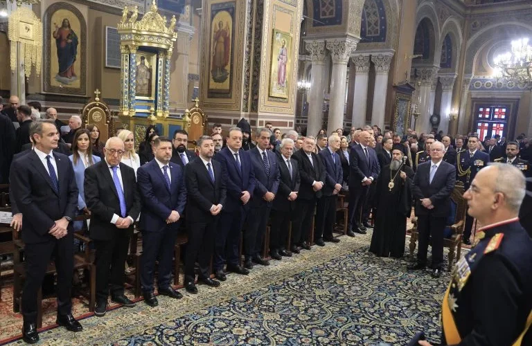 Δοξολογία για την 25η Μαρτίου στη Μητρόπολη Αθηνών