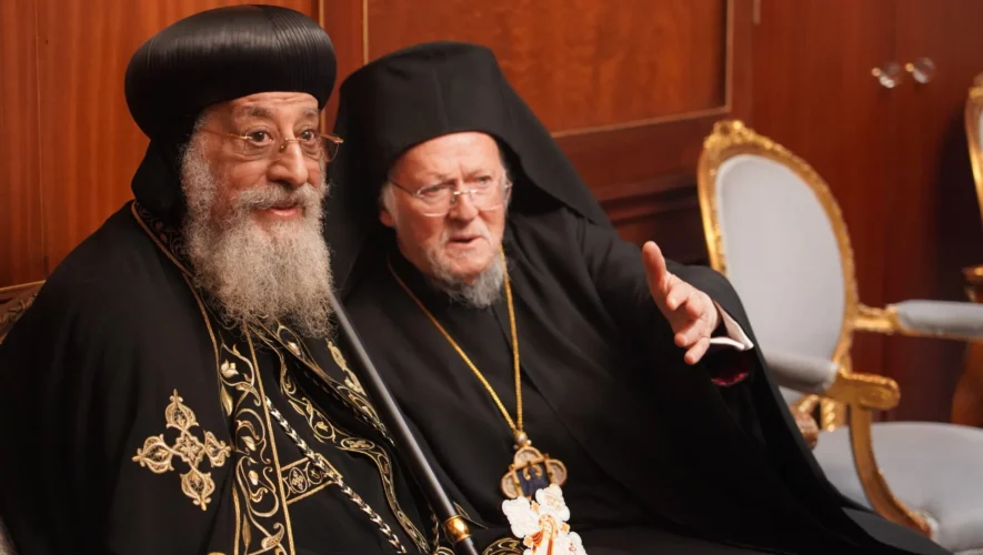 Επίσημη υποδοχή του Κόπτη Πατριάρχη Tawadros II, στην έδρα του Οικουμενικού Πατριαρχείου