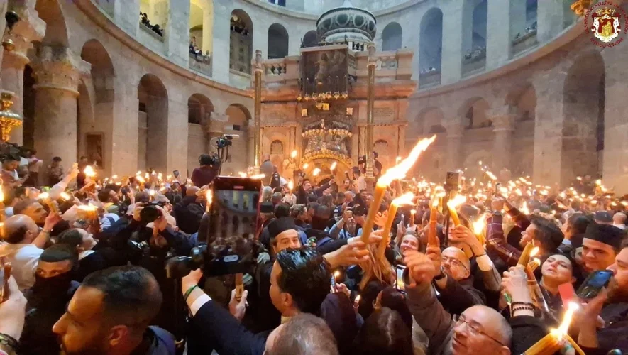 Η Τελετή του Αγίου Φωτός στο Πατριαρχείο Ιεροσολύμων