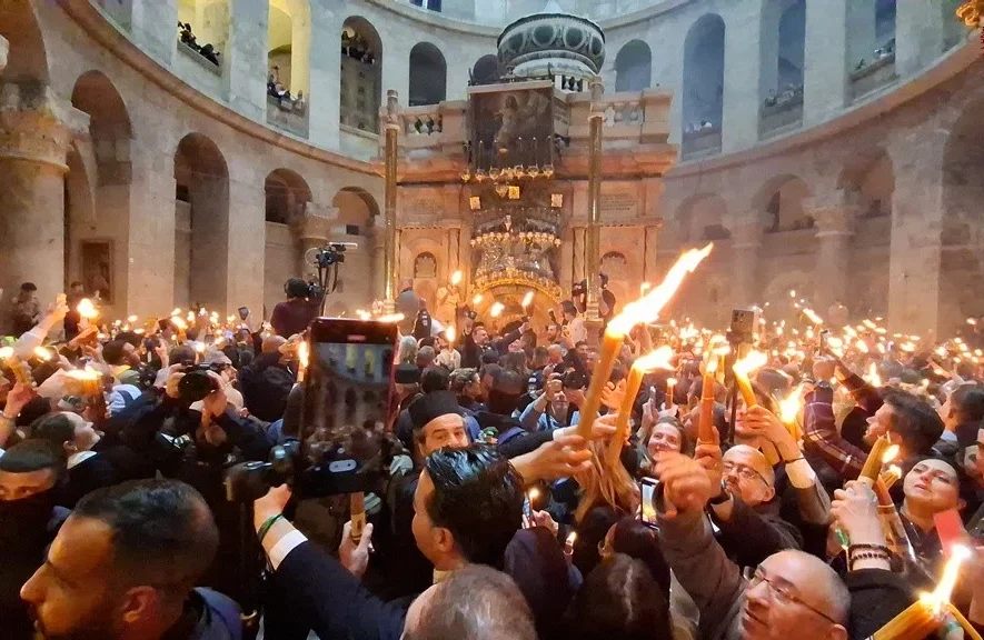 Η Τελετή του Αγίου Φωτός στο Πατριαρχείο Ιεροσολύμων