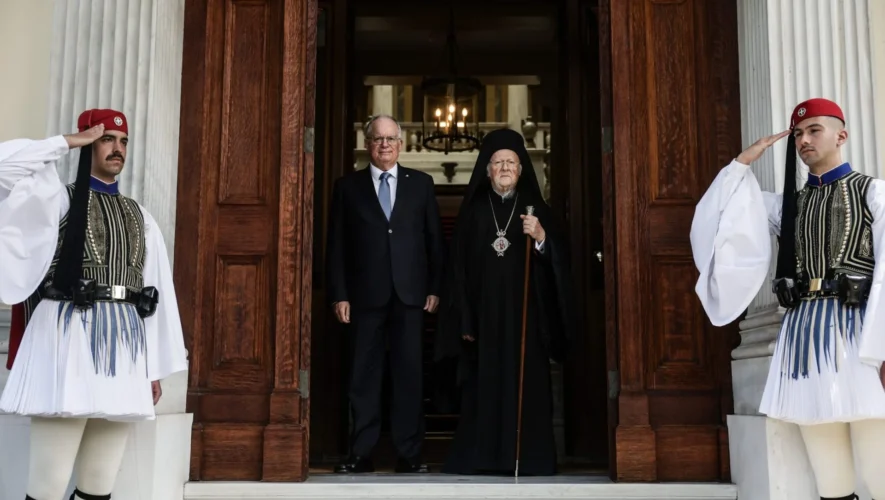 Συνάντηση του Προέδρου της Ελληνικής Δημοκρατίας Κ. Τασούλα με την Α.Θ.Π. τον Οικουμενικό Πατριάρχη κ.κ. Βαρθολομαίο