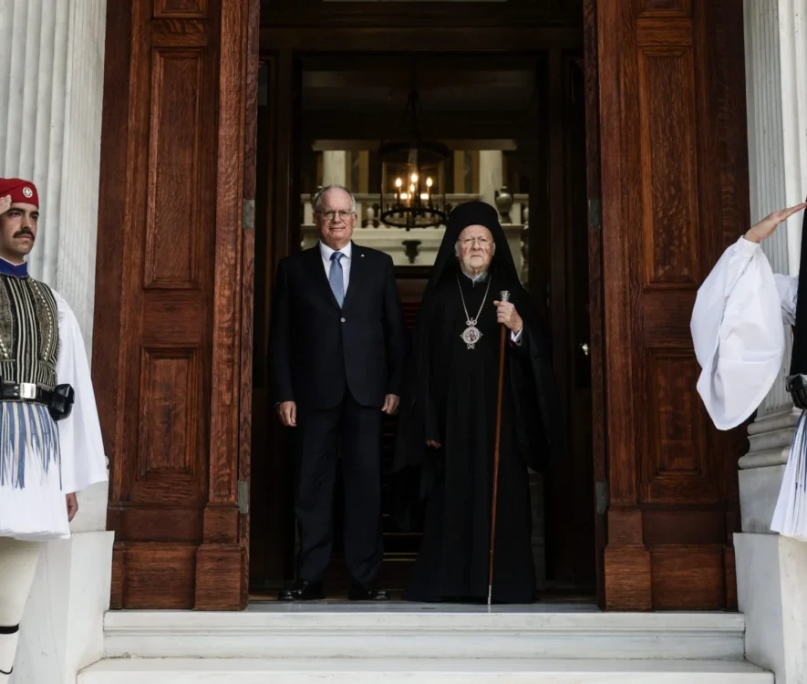 Συνάντηση του Προέδρου της Ελληνικής Δημοκρατίας Κ. Τασούλα με την Α.Θ.Π. τον Οικουμενικό Πατριάρχη κ.κ. Βαρθολομαίο