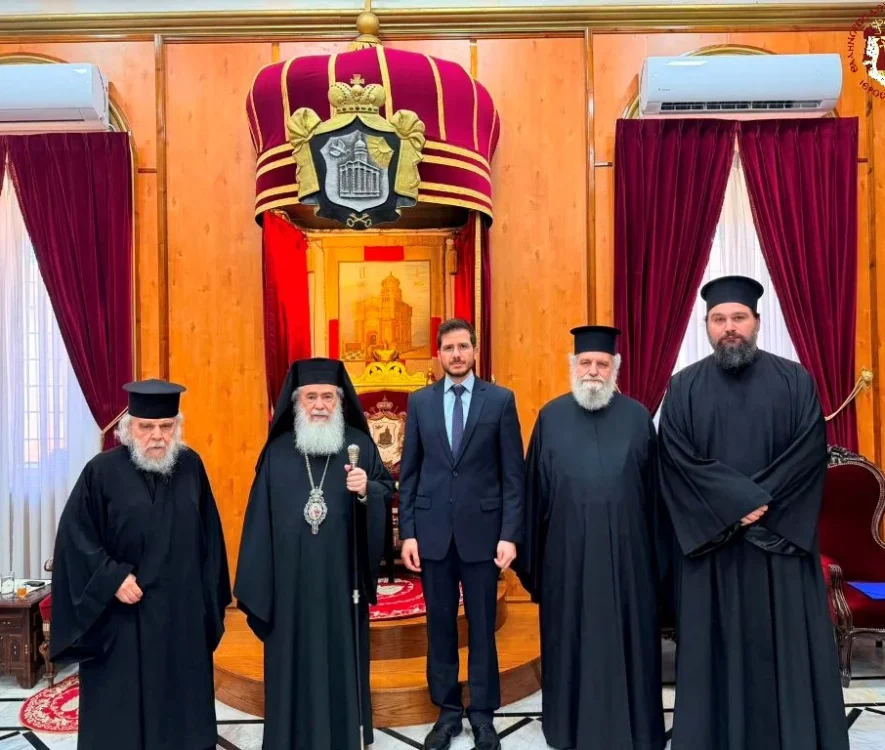 Ο Πατριάρχης Θεόφιλος υποδέχθηκε τον Ειδικό Απεσταλμένο του Ισραήλ για τον Χριστιανικό Κόσμο Γεώργιο Deek