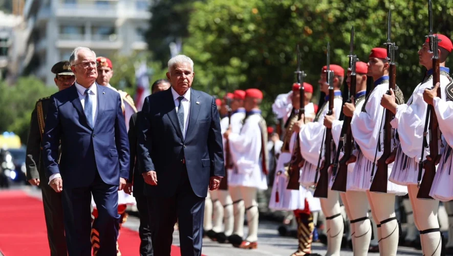 Επίσημη συνάντηση και δείπνο Προέδρων Ελλάδας και Παναμά στην Αθήνα (Εικόνες)