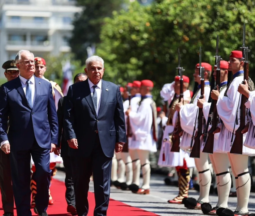 Επίσημη συνάντηση και δείπνο Προέδρων Ελλάδας και Παναμά στην Αθήνα (Εικόνες)