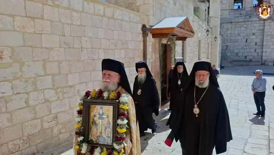 I eorti ton Agion Konstantinou kai Elenis stin Ierousalim