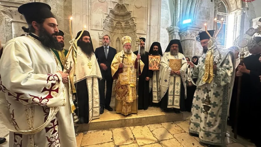I eorti tou Agiou Pneymatos stin Agia Sion