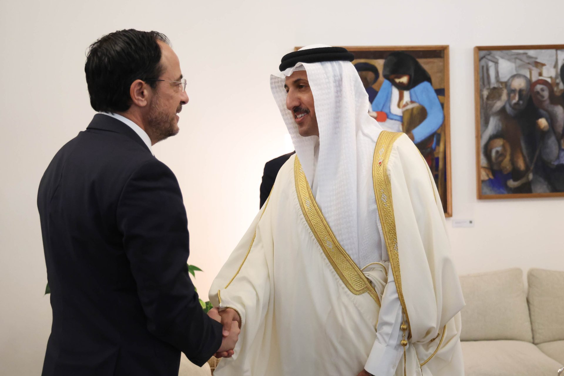 Κύπρος, Μπαχρέιν, Νίκος Χριστοδουλίδης, Shaikh Abdullah bin Ahmed Al Khalifa, διμερείς σχέσεις, Ευρωπαϊκή Ένωση, Συμβούλιο Συνεργασίας Κόλπου, Λευκωσία, διαθρησκευτικός διάλογος, King Hamad Center