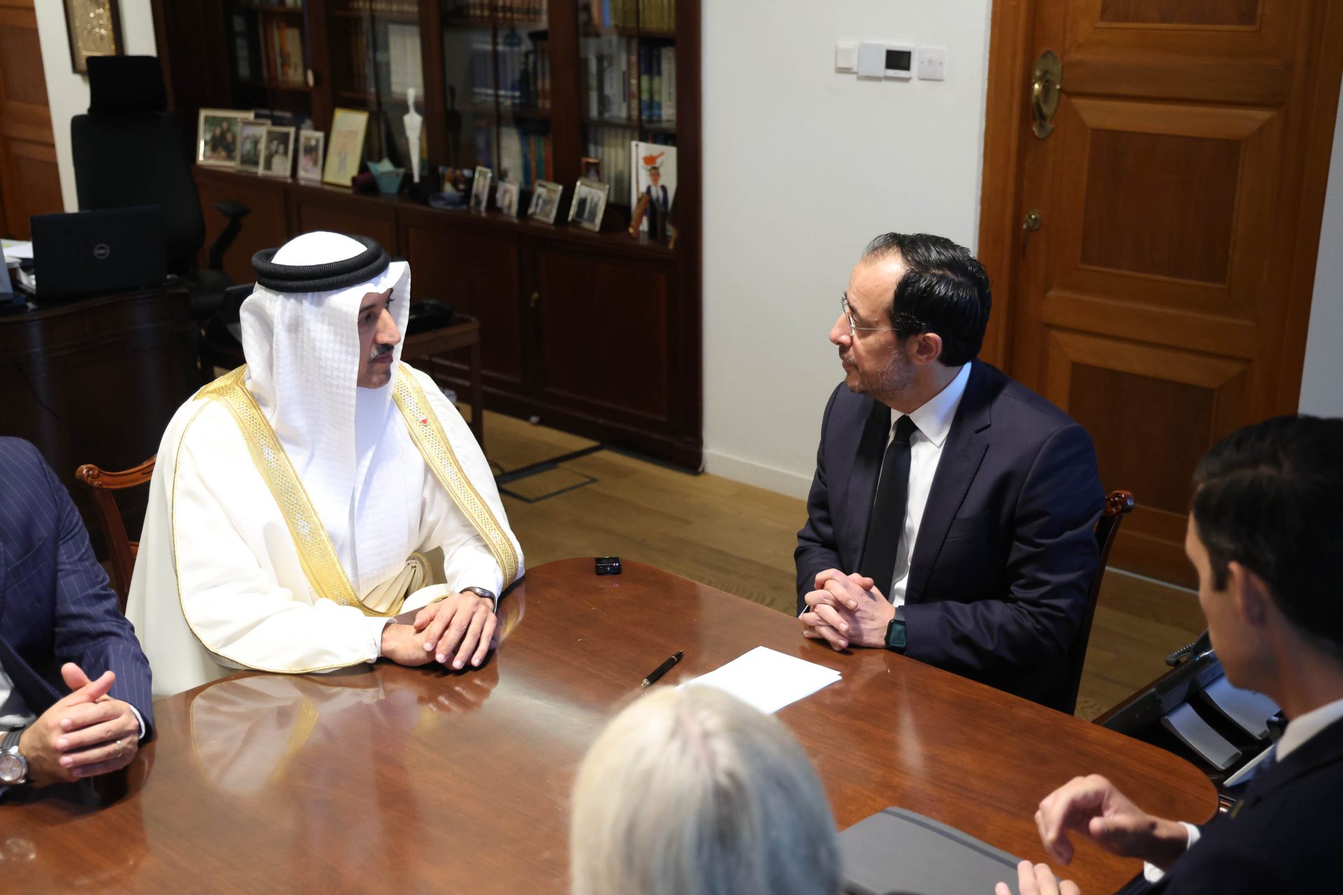 Κύπρος, Μπαχρέιν, Νίκος Χριστοδουλίδης, Shaikh Abdullah bin Ahmed Al Khalifa, διμερείς σχέσεις, Ευρωπαϊκή Ένωση, Συμβούλιο Συνεργασίας Κόλπου, Λευκωσία, διαθρησκευτικός διάλογος, King Hamad Center