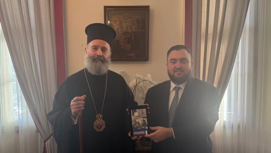 Σε θερμό κλίμα πραγματοποιήθηκε η συνάντηση του Αρχιεπισκόπου Αυστραλίας Μακαρίου με τον Πρόεδρο της Κρητικής Αδελφότητας Σύδνεϋ και Νέας Νοτίου Ουαλίας, με έμφαση στη διατήρηση της κρητικής κληρονομιάς και της ιστορικής μνήμης.