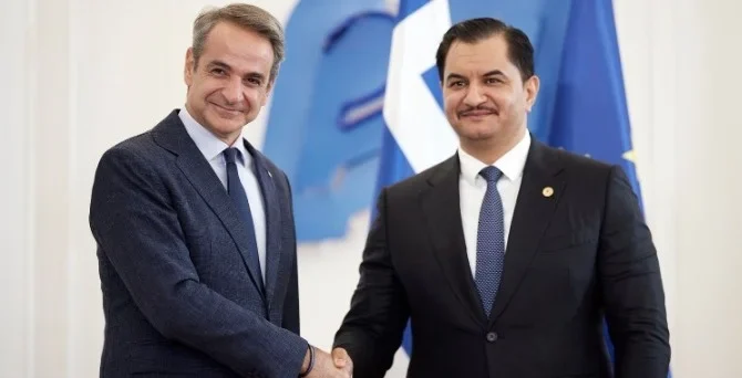 Συνάντηση Μητσοτάκη με τον υπαρχηγό Γενικής Διοίκησης Λιβυκού Εθνικού Στρατού