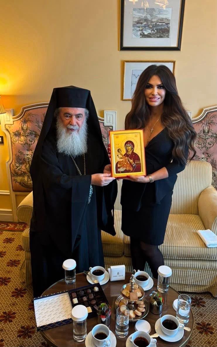Η Αμερικανίδα Πρέσβειρα στην Αθήνα Κίμπερλι Γκίλφοϊλ συναντήθηκε με τον Πατριάρχη Ιεροσολύμων Θεόφιλο Γ’