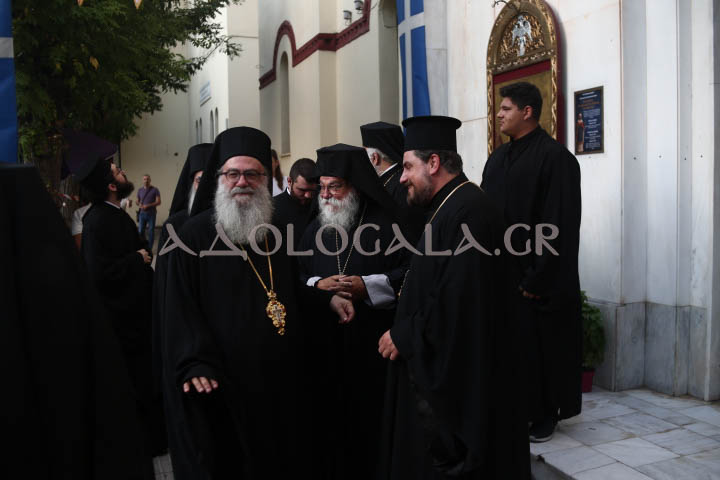 Ο Επίσκοπος Χριστουπόλεως Βαρνάβας στον πανηγυρικό Εσπερινό της Αγίας Μαρκέλλας στον Βοτανικό.