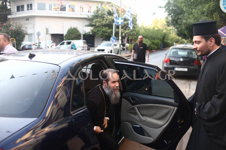 Ο Επίσκοπος Χριστουπόλεως Βαρνάβας στον πανηγυρικό Εσπερινό της Αγίας Μαρκέλλας στον Βοτανικό.