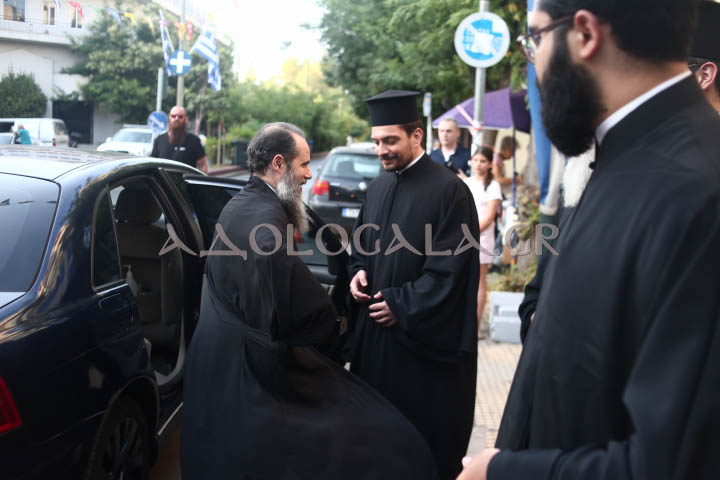 Ο Επίσκοπος Χριστουπόλεως Βαρνάβας στον πανηγυρικό Εσπερινό της Αγίας Μαρκέλλας στον Βοτανικό.