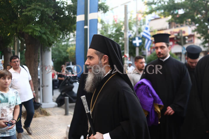 Ο Επίσκοπος Χριστουπόλεως Βαρνάβας στον πανηγυρικό Εσπερινό της Αγίας Μαρκέλλας στον Βοτανικό.