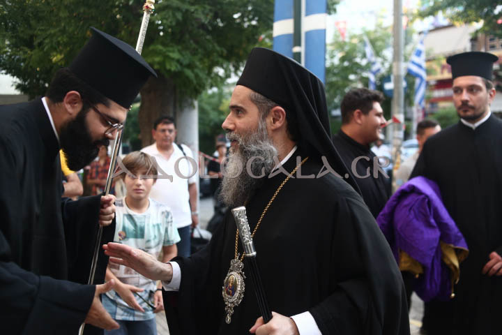 Ο Επίσκοπος Χριστουπόλεως Βαρνάβας στον πανηγυρικό Εσπερινό της Αγίας Μαρκέλλας στον Βοτανικό.
