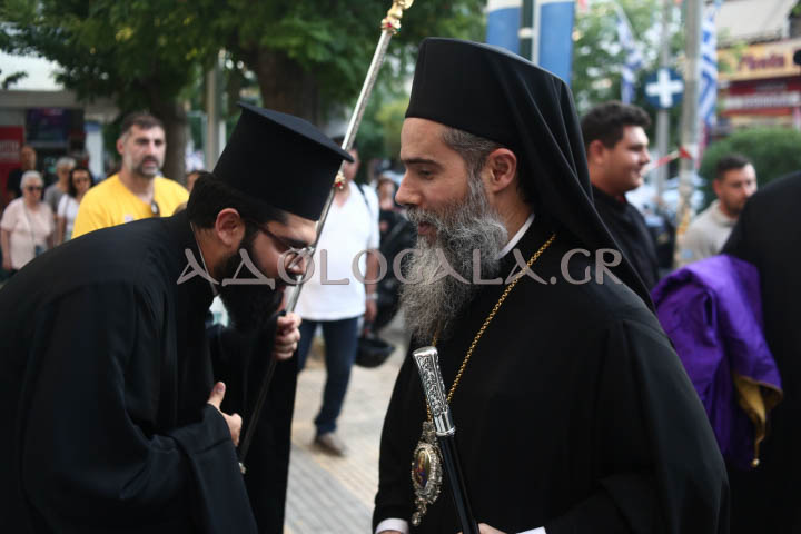 Ο Επίσκοπος Χριστουπόλεως Βαρνάβας στον πανηγυρικό Εσπερινό της Αγίας Μαρκέλλας στον Βοτανικό.
