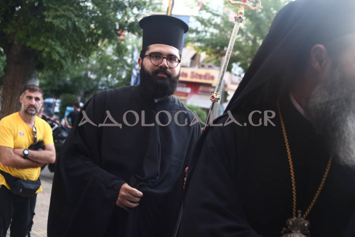 Ο Επίσκοπος Χριστουπόλεως Βαρνάβας στον πανηγυρικό Εσπερινό της Αγίας Μαρκέλλας στον Βοτανικό.