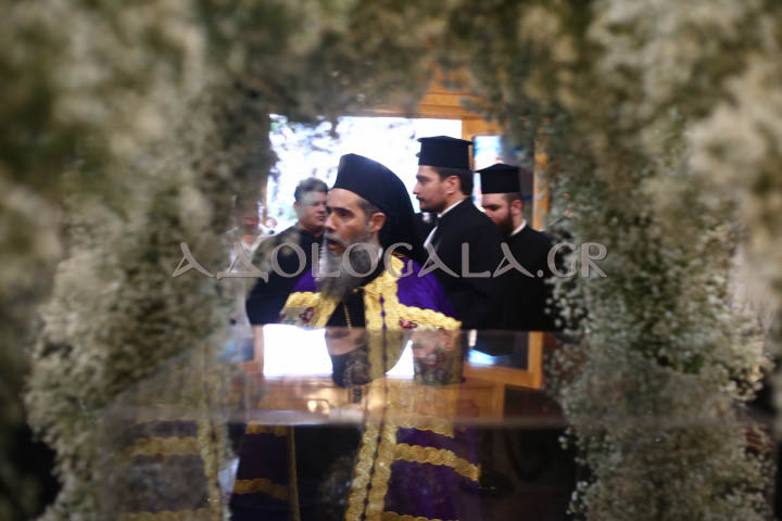 Ο Επίσκοπος Χριστουπόλεως Βαρνάβας στον πανηγυρικό Εσπερινό της Αγίας Μαρκέλλας στον Βοτανικό.
