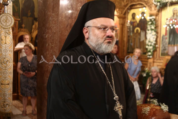 Ο Επίσκοπος Χριστουπόλεως Βαρνάβας στον πανηγυρικό Εσπερινό της Αγίας Μαρκέλλας στον Βοτανικό.