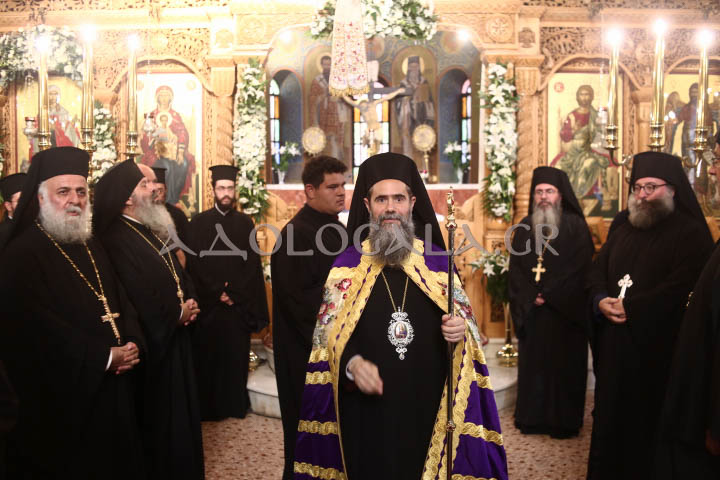 Ο Επίσκοπος Χριστουπόλεως Βαρνάβας στον πανηγυρικό Εσπερινό της Αγίας Μαρκέλλας στον Βοτανικό.
