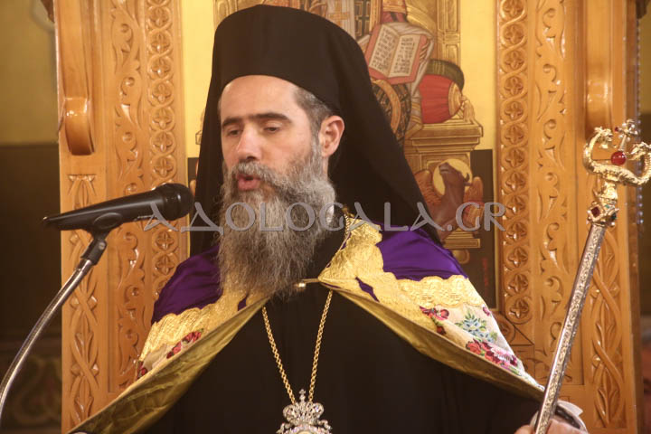 Ο Επίσκοπος Χριστουπόλεως Βαρνάβας στον πανηγυρικό Εσπερινό της Αγίας Μαρκέλλας στον Βοτανικό.