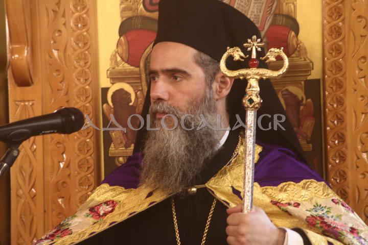 Ο Επίσκοπος Χριστουπόλεως Βαρνάβας στον πανηγυρικό Εσπερινό της Αγίας Μαρκέλλας στον Βοτανικό.