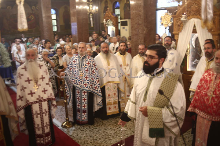 Ο Επίσκοπος Χριστουπόλεως Βαρνάβας στον πανηγυρικό Εσπερινό της Αγίας Μαρκέλλας στον Βοτανικό.