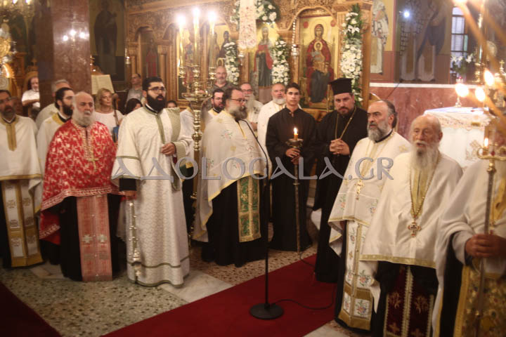 Ο Επίσκοπος Χριστουπόλεως Βαρνάβας στον πανηγυρικό Εσπερινό της Αγίας Μαρκέλλας στον Βοτανικό.