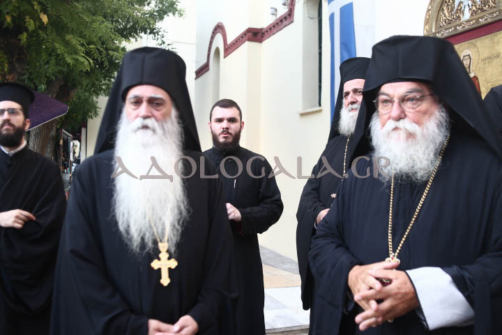 Ο Επίσκοπος Χριστουπόλεως Βαρνάβας στον πανηγυρικό Εσπερινό της Αγίας Μαρκέλλας στον Βοτανικό.