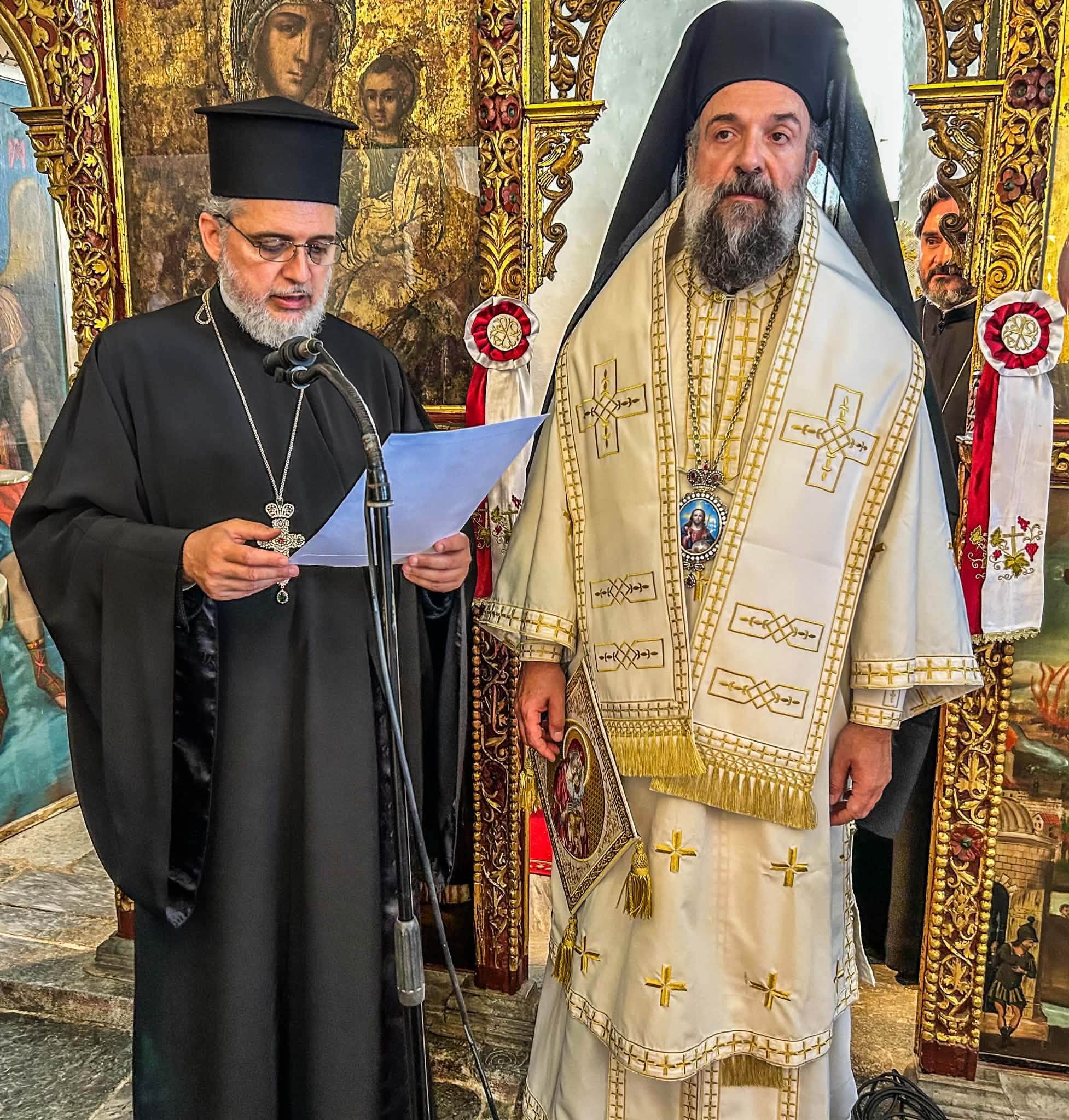 Πατριαρχική Θεία Λειτουργία, Αμοργός, Πατριάρχης Θεόδωρος Β΄, Πατριάρχης Παρθένιος, Ιερό Μνημόσυνο, Εκκλησία Αλεξανδρείας, Μητρόπολη Θήρας, Ορθοδοξία, Κυκλάδες, Εκκλησιαστικές Ειδήσεις