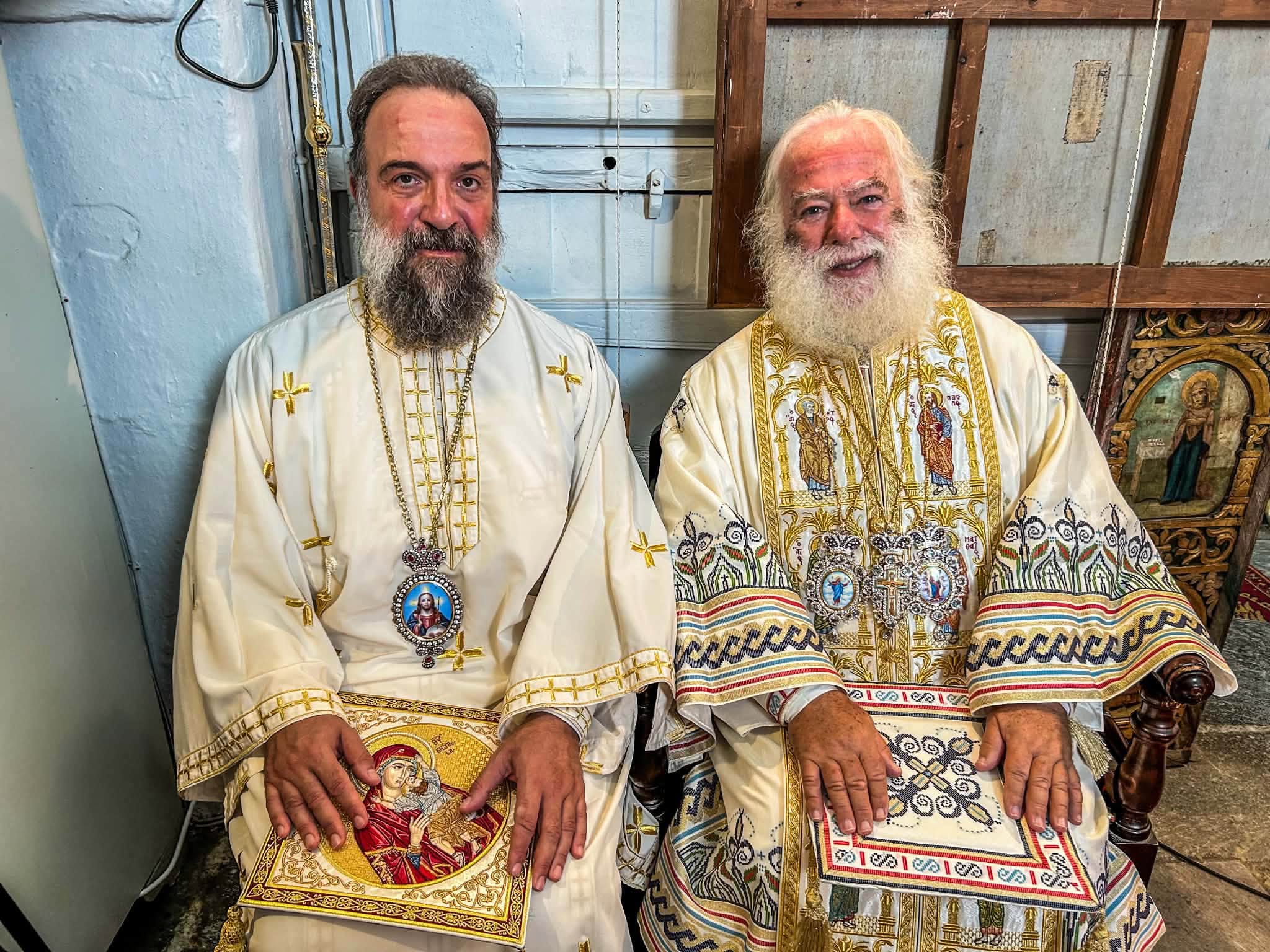 Πατριαρχική Θεία Λειτουργία, Αμοργός, Πατριάρχης Θεόδωρος Β΄, Πατριάρχης Παρθένιος, Ιερό Μνημόσυνο, Εκκλησία Αλεξανδρείας, Μητρόπολη Θήρας, Ορθοδοξία, Κυκλάδες, Εκκλησιαστικές Ειδήσεις