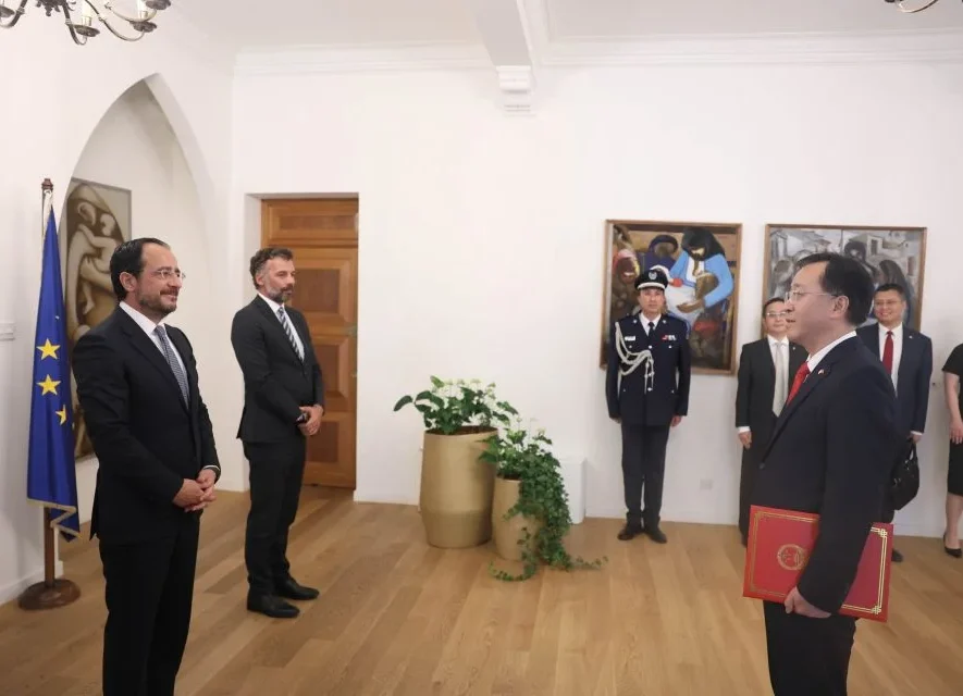 Νίκος Χριστοδουλίδης, Πρόεδρος της Δημοκρατίας, Διαπιστευτήρια, Πρέσβεις, Πορτογαλία, Κουβέιτ, Κίνα, Λίβανος, Προεδρικό Μέγαρο, Διπλωματία