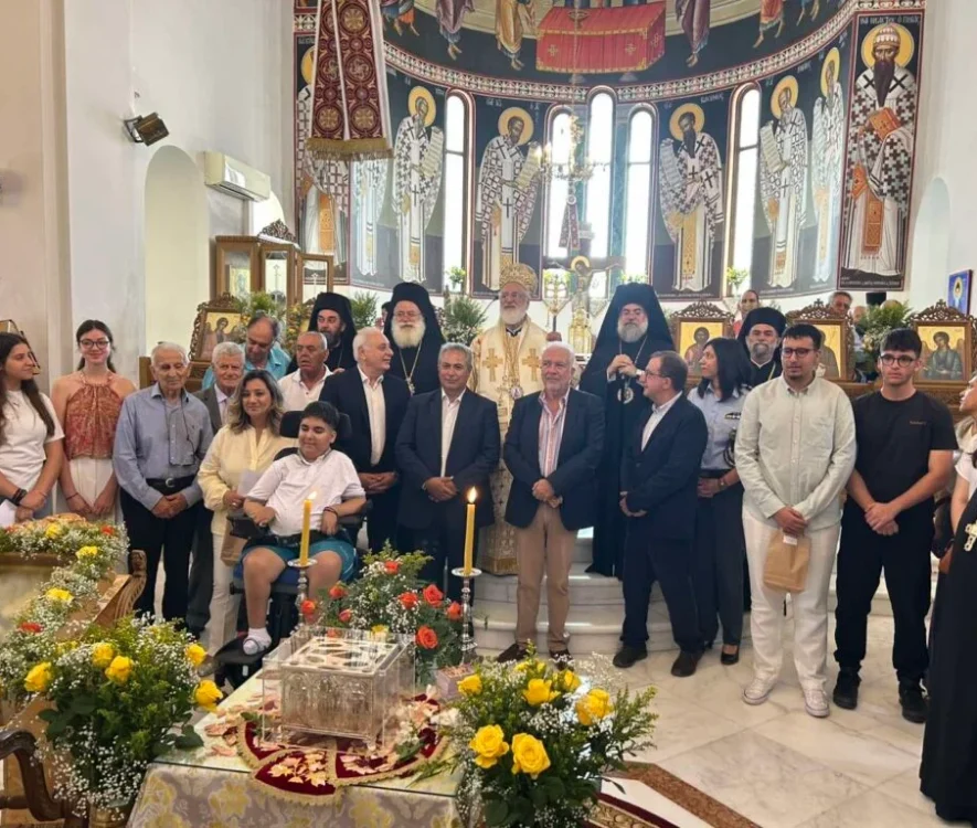 Άγιος Ανδρέας, Αρκαλοχώρι, Μητροπολίτης Ανδρέας, Ιερά Μητρόπολη Αρκαλοχωρίου, πανηγυρικός εσπερινός, Θεία Λειτουργία, Ιερά Λείψανα, Εκκλησία Κρήτης, βράβευση μαθητών, Κρήτη