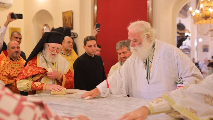 Ο Πατριάρχης Αλεξανδρείας Θεόδωρος Β' στα Θυρανοίξια του ανακαινισμένου Ιερού Ναού της Υπαπαντής στην Τάντα της Αιγύπτου.