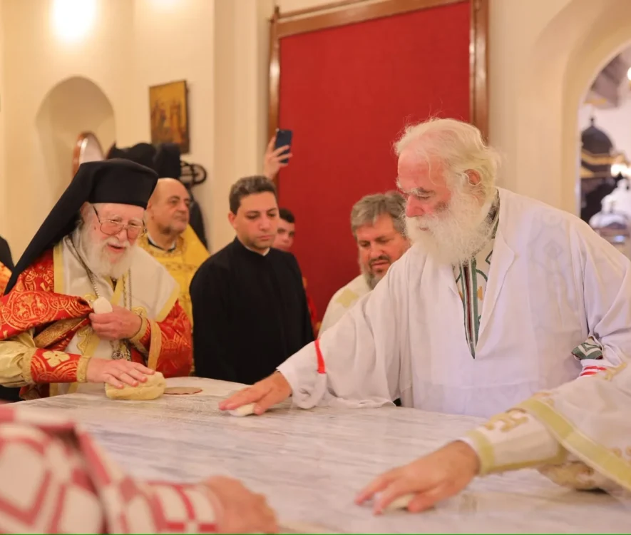 Ο Πατριάρχης Αλεξανδρείας Θεόδωρος Β' στα Θυρανοίξια του ανακαινισμένου Ιερού Ναού της Υπαπαντής στην Τάντα της Αιγύπτου.